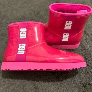 UGG Hot Pink Rain boots